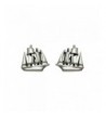 Small Sterling Silver Clipper Earrings