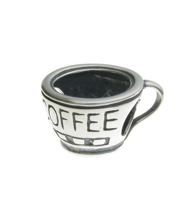 Sterling Silver Coffee European Bracelet