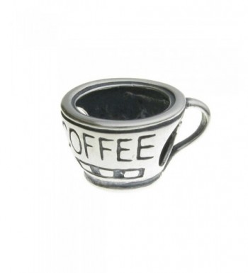 Sterling Silver Coffee European Bracelet