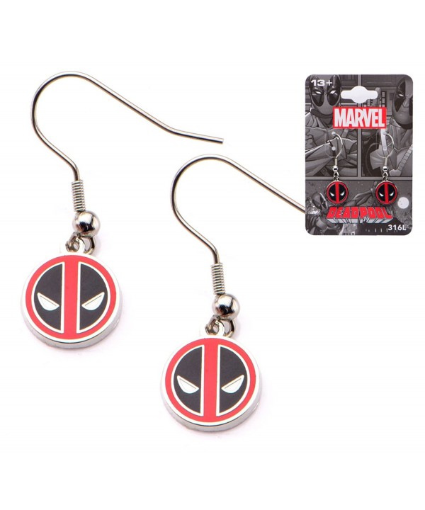 Officially Licensed Deadpool Stainless Earrings