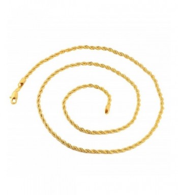 Yellow Gold 3 5mm Chain Necklace