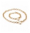 Stainless Womens Necklace Bracelet Jewelry