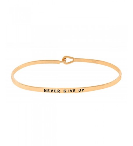 Inspirational Encouraging Engraved Bangle Bracelet