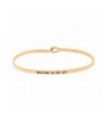 Inspirational Encouraging Engraved Bangle Bracelet