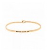 Inspirational Encouraging Engraved Bangle Bracelet