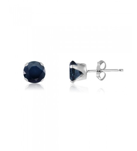 Sterling Genuine Sapphire Earrings included