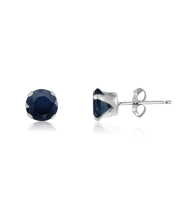 Sterling Genuine Sapphire Earrings included