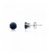 Sterling Genuine Sapphire Earrings included