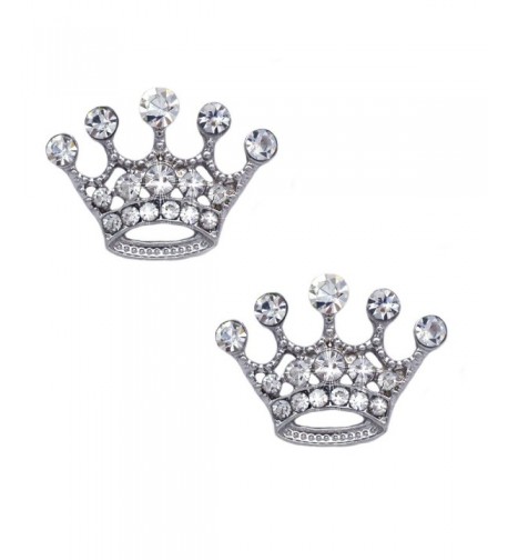 cocojewelry Queen Princess Crown Earrings