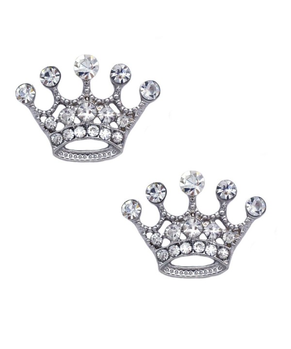 cocojewelry Queen Princess Crown Earrings