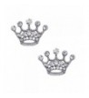 cocojewelry Queen Princess Crown Earrings