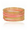 Lux Accessories Textured Bangle Bracelet