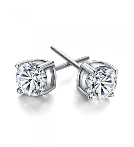 3 10mm Sterling Silver Zirconia Earring