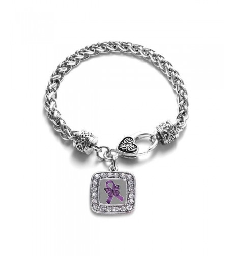Fibromyalgia Awareness Classic Silver Bracelet