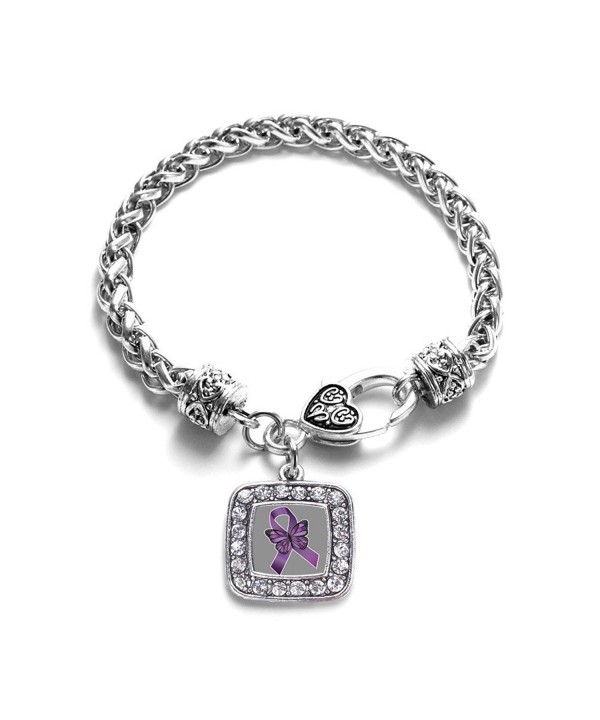 Fibromyalgia Awareness Classic Silver Bracelet
