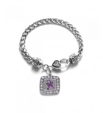 Fibromyalgia Awareness Classic Silver Bracelet