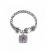 Fibromyalgia Awareness Classic Silver Bracelet