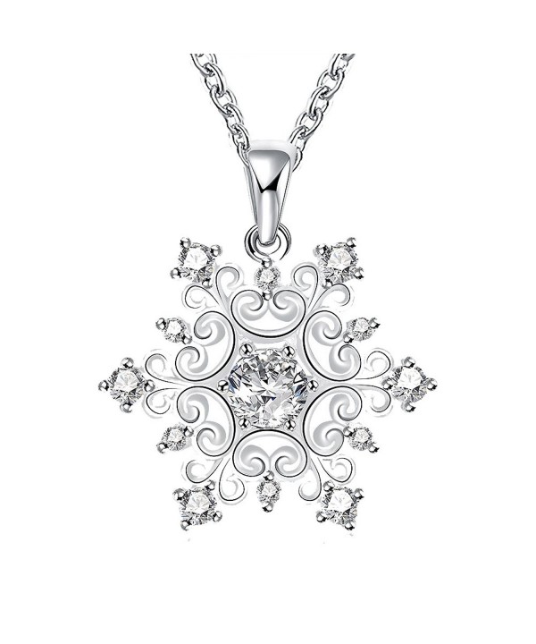 Happy Gogou Snowflake Necklaces Zirconia