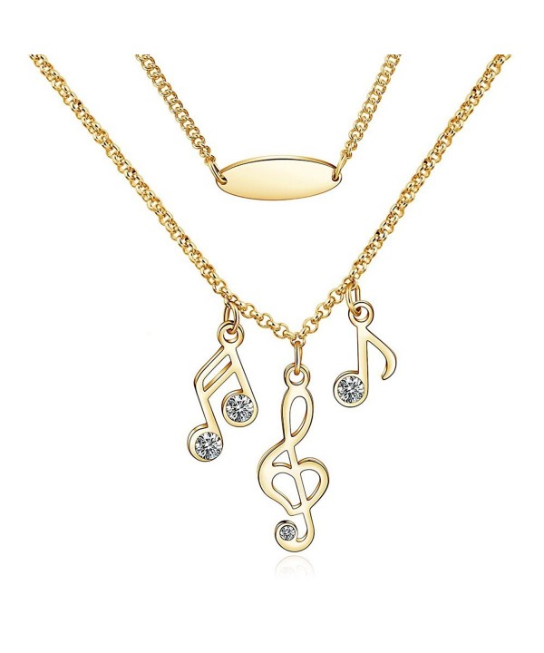 CONNIE Y Plated Fashion Necklace Musical