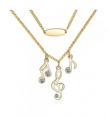 CONNIE Y Plated Fashion Necklace Musical