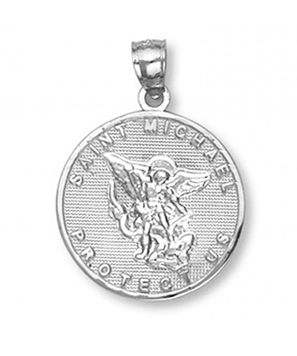 Sterling Saint Michael Protection Pendant