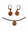 DragonWeave Pentagram Necklace Earring Adjustable