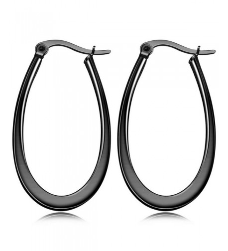 MOWOM Stainless huggie Teardrop Earrings