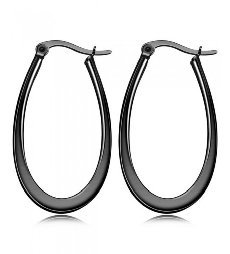 MOWOM Stainless huggie Teardrop Earrings