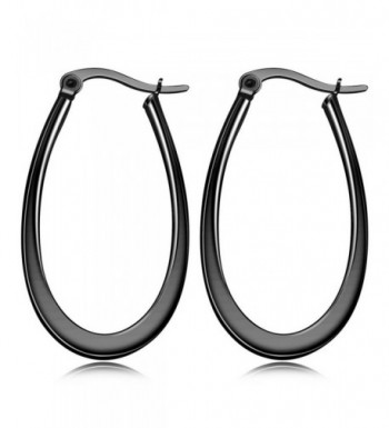 MOWOM Stainless huggie Teardrop Earrings