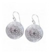 Flower Sterling Silver Geometry Earrings