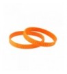 Orange Awareness Embossed Silicone Bracelets