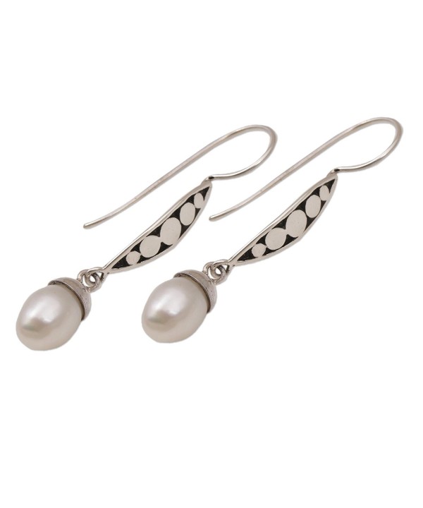 NOVICA Cultured Freshwater Sterling Earrings