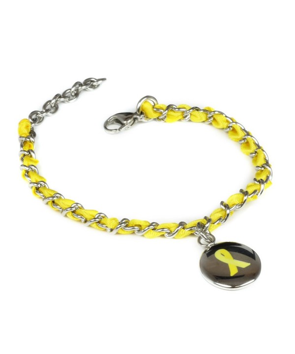 MyIDDr Yellow Awareness Bracelet Woven