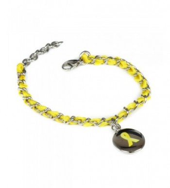 MyIDDr Yellow Awareness Bracelet Woven