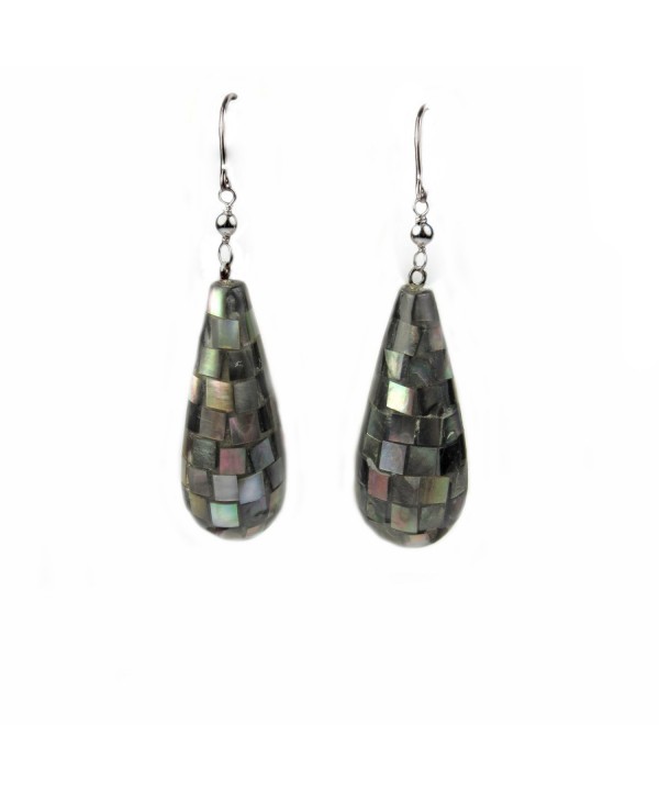 Regalia Abalone Teardrop Earrings Assembled