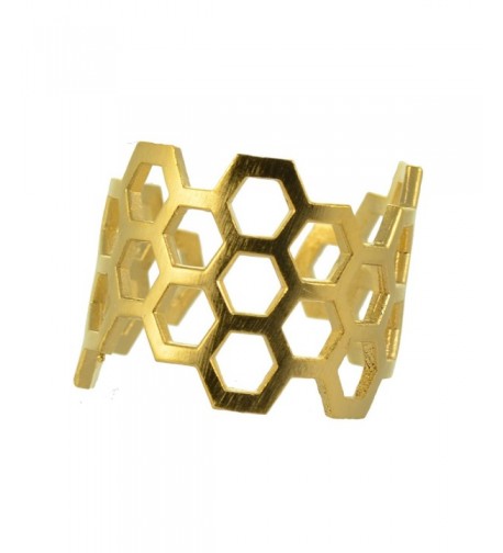 AppleLatte Honeycomb Ring Plated Adjustable