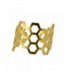 AppleLatte Honeycomb Ring Plated Adjustable