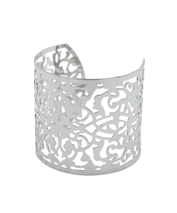 Premium Artistic Bangle Bracelet Silver