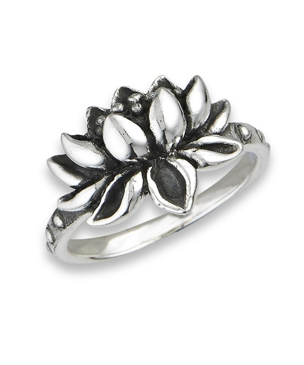 925 Sterling Silver Lotus Flower