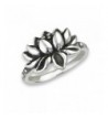 925 Sterling Silver Lotus Flower