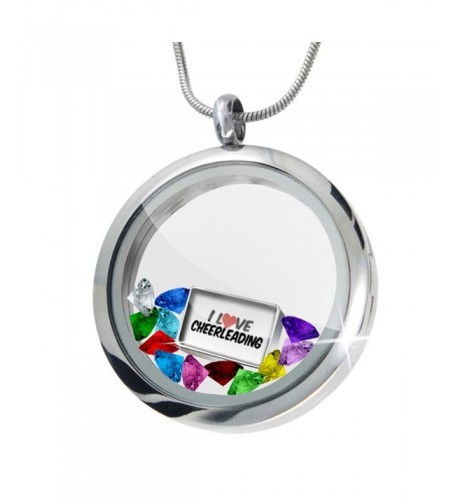 Floating Locket Cheerleading Crystals Neonblond