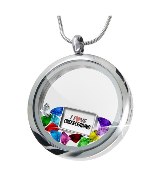 Floating Locket Cheerleading Crystals Neonblond