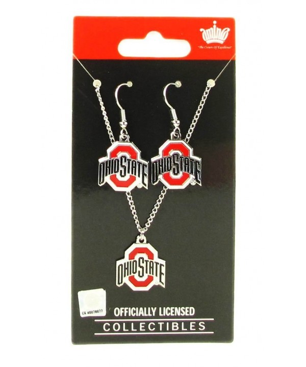 State Buckeyes Earring Necklace Pendant