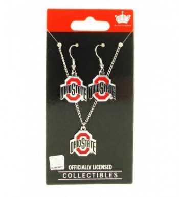 State Buckeyes Earring Necklace Pendant