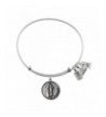 Wind Fire Dance Silvertone Bangle