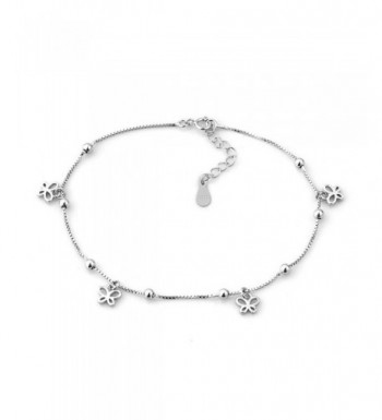 LovelyCharms Sterling Silver Butterflies Bracelets