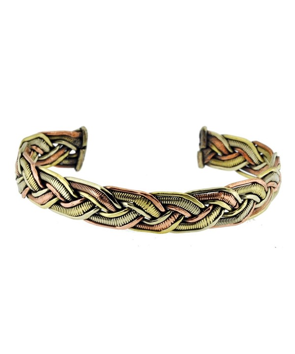 Tibetan Copper Bracelet Healing Braided