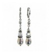 HisJewelsCreations Simulated Teardrop Earrings Swarovski