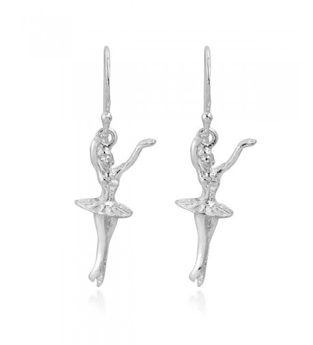 Graceful Ballerina Dancer Sterling Earrings