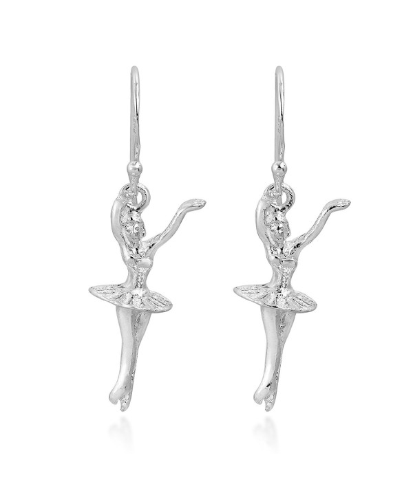 Graceful Ballerina Dancer Sterling Earrings